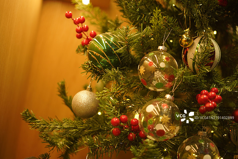 圣诞树的细节图片素材