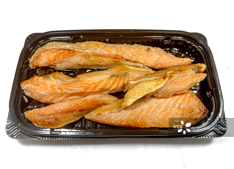 烤三文鱼肚（腹肉）图片素材