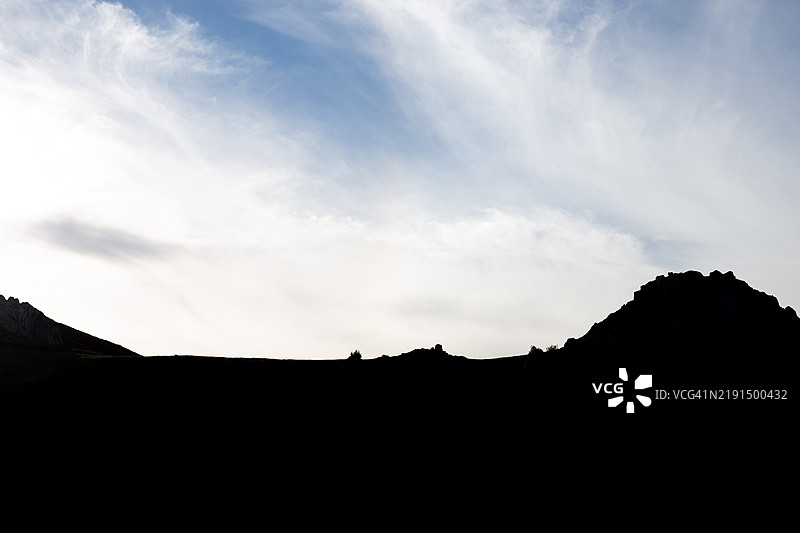 山的轮廓图片素材