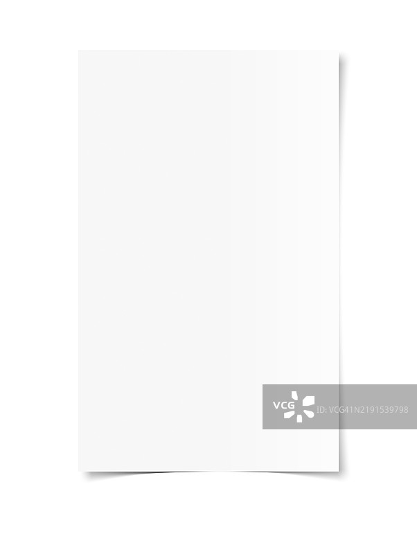 白色背景上的空白纸张模板图片素材