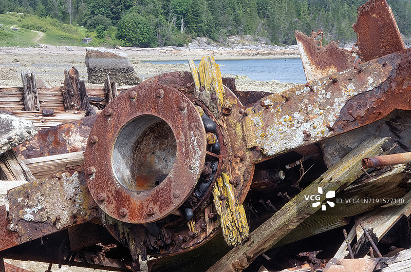 松鼠湾的船只失事图片素材