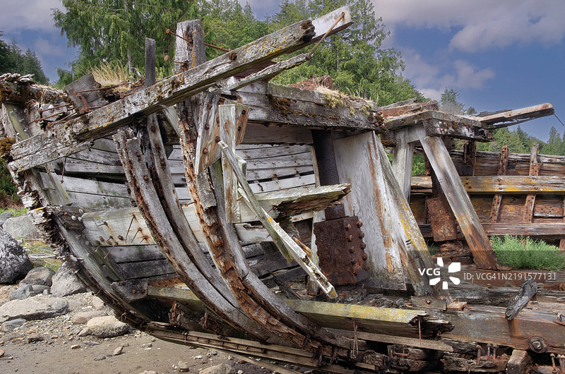 松鼠湾的船只失事图片素材