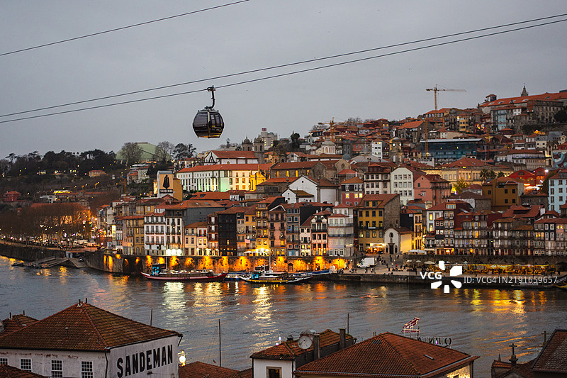 从加亚俯瞰波尔图图片素材