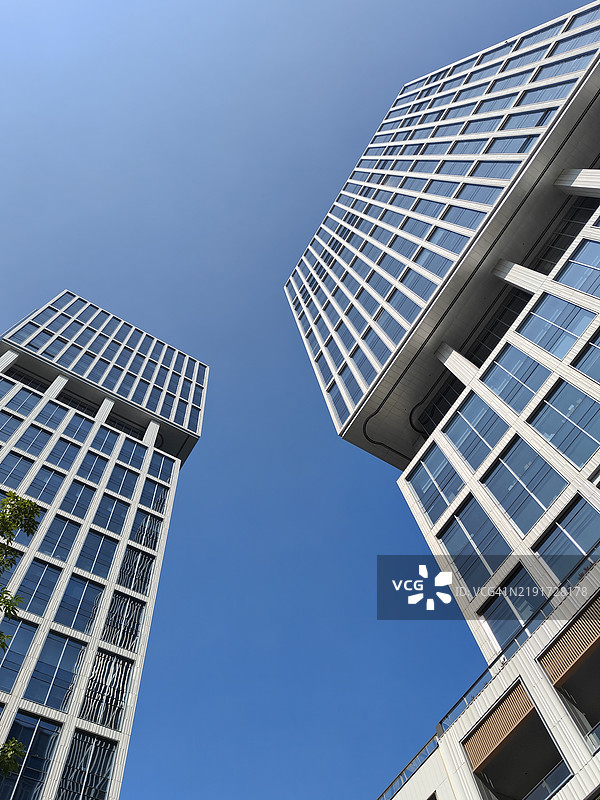 高档办公大楼的俯视图图片素材