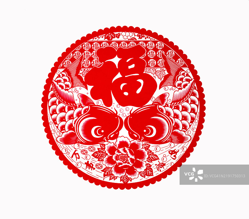 新年快乐+富贵荣华，盛开繁荣图片素材