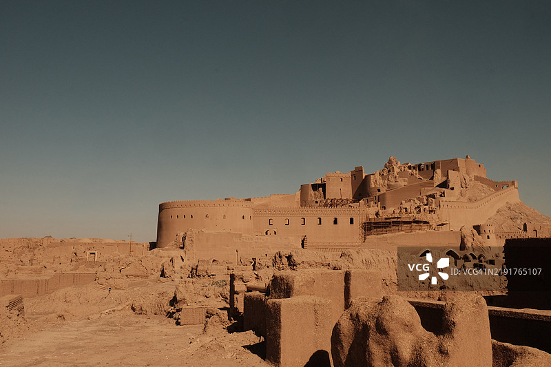 伊朗克尔曼省的巴姆城堡概述。图片素材