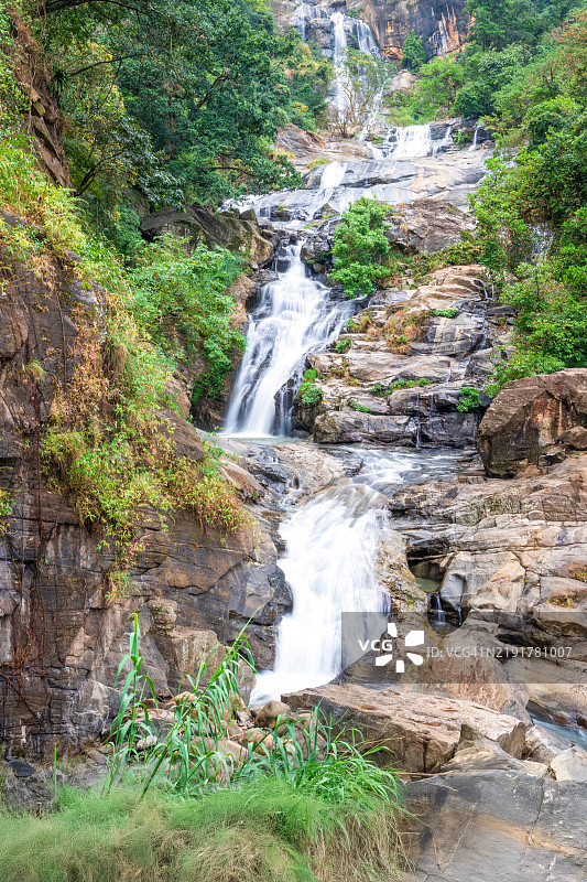 拉瓦纳瀑布，埃拉，斯里兰卡图片素材