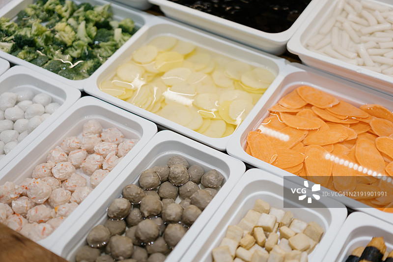 火锅餐厅的食材图片素材