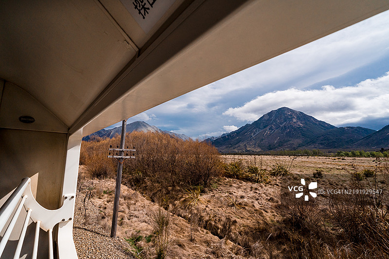 新西兰的特兰兹阿尔派火车之旅图片素材