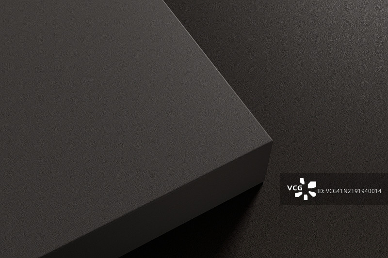 极简主义深色纹理3D背景，用于模型展示图片素材
