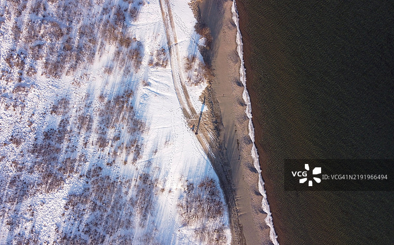 海洋的鸟瞰图图片素材