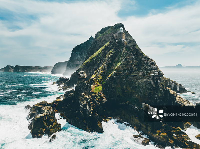 好望角的鸟瞰图。图片素材