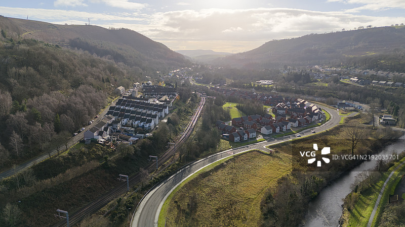 梅瑟尔谷的鸟瞰图图片素材