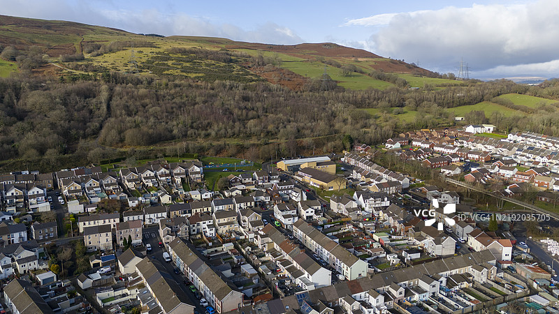 阿伯凡的鸟瞰图图片素材