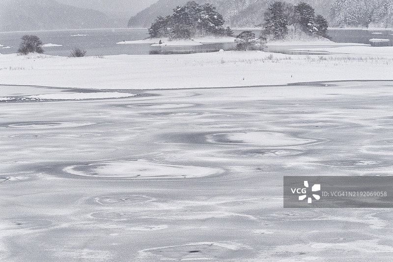 乌兰大野冬季风光图片素材