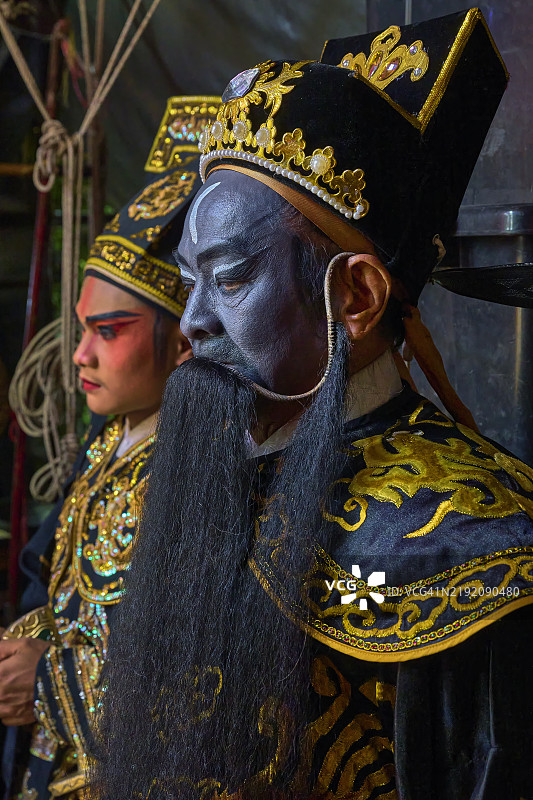 曼谷的中国街头戏剧图片素材