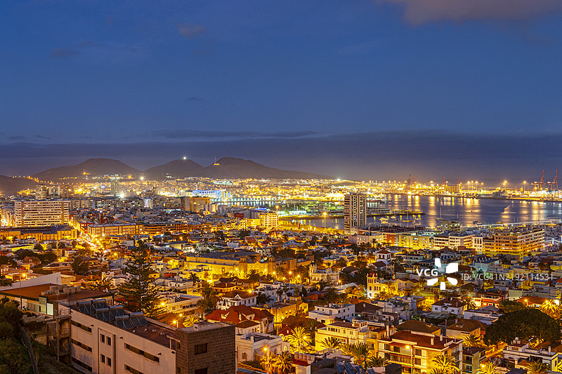 大加那利岛，拉斯帕尔马斯港。图片素材