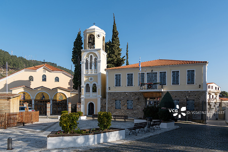 希腊赞提的圣约翰洗者教堂图片素材