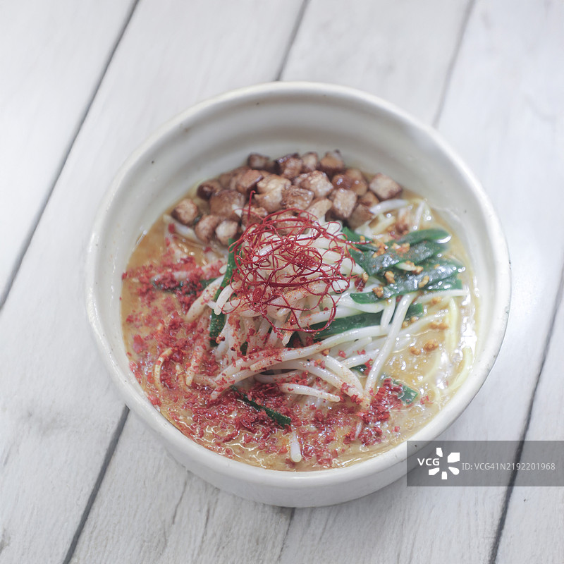 辣味味噌拉面配料图片素材