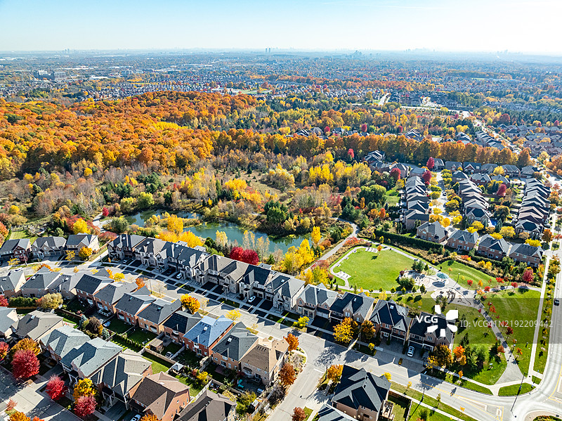 加拿大沃恩市伍德布里奇的皮恩村维洛尔村和科特赖特保护中心图片素材