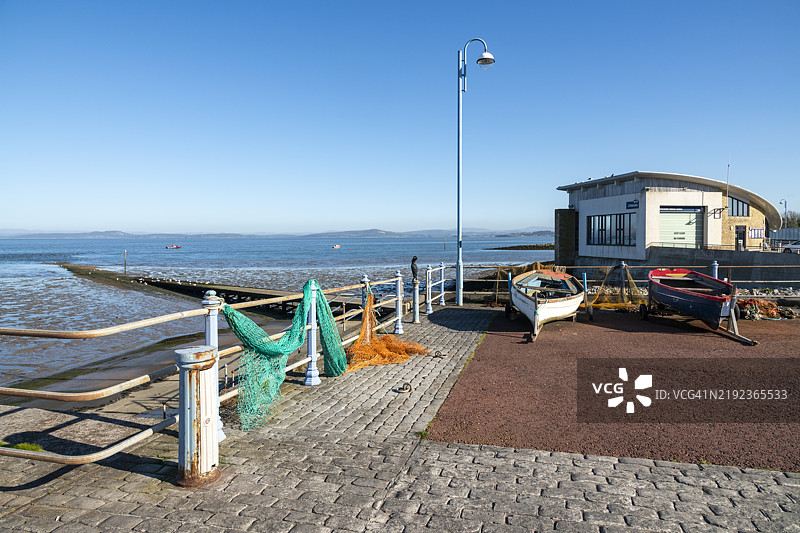 莫卡姆的RNLI救生艇站图片素材