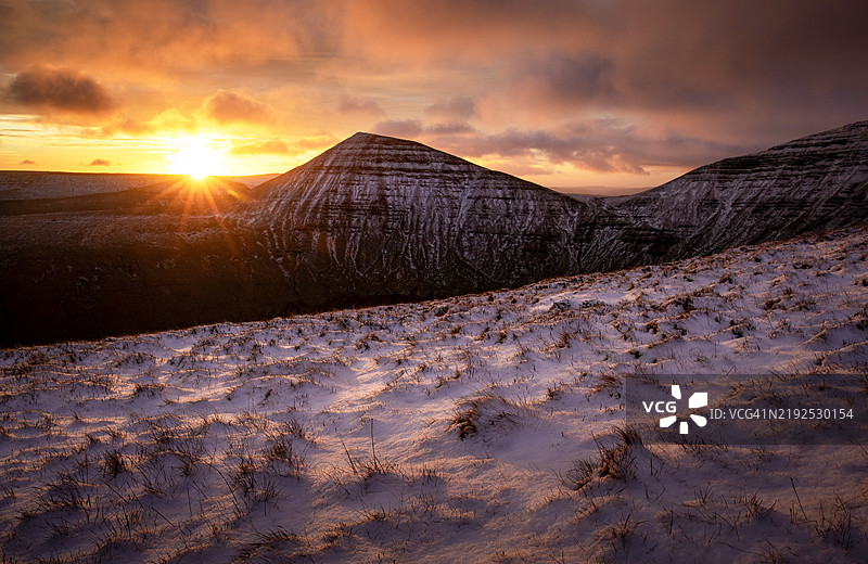 威尔士冬季风景图片素材