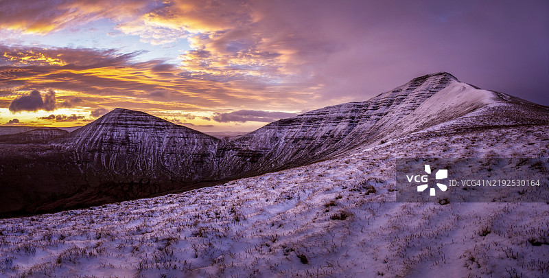 威尔士冬季风景图片素材