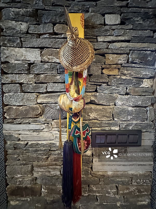 装饰性的佛教挂毯图片素材