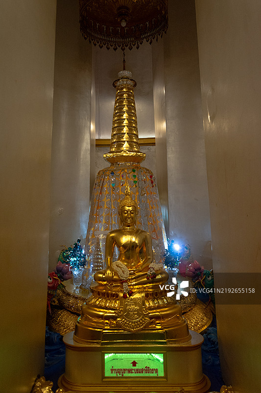 在Wat Saket的微型佛塔内含有神圣遗物图片素材