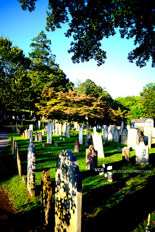 睡谷公墓图片素材