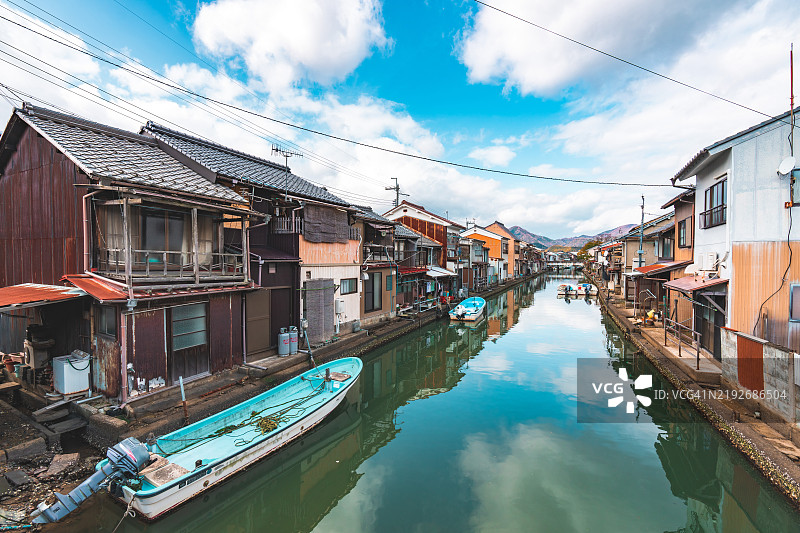 舞鶴市吉原入江的日本渔村图片素材