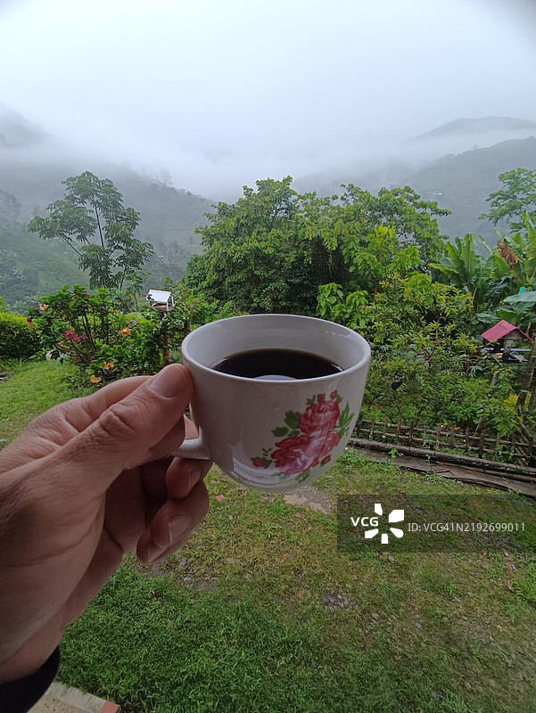 早上好，配上一杯咖啡图片素材