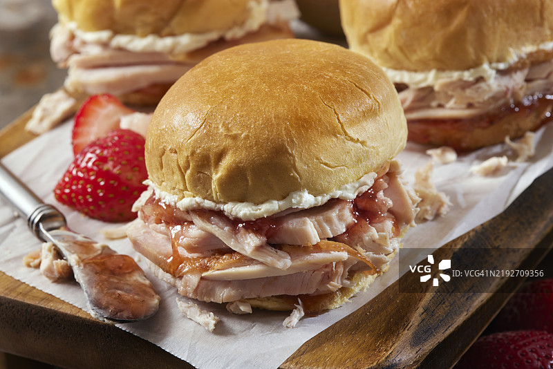 著名的古巴火鸡三明治图片素材