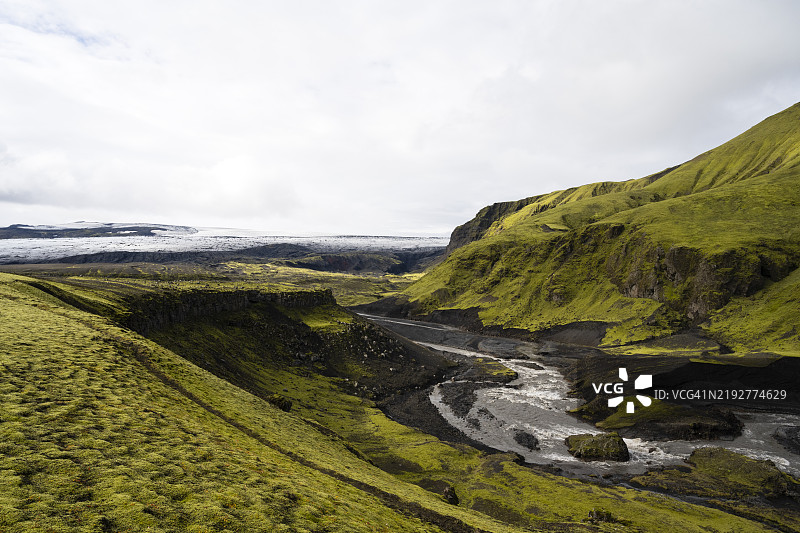 冰岛高地地区Fjallabak自然保护区的Öldufell风景图片素材