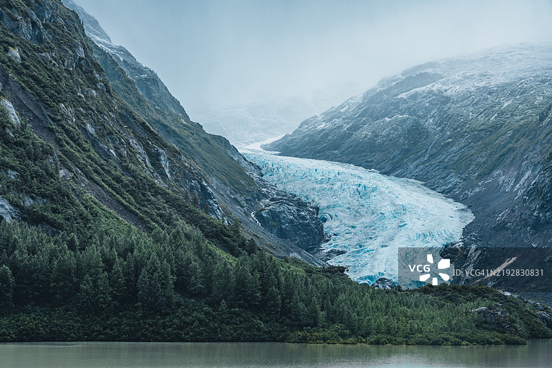 萨尔蒙冰川观景台，加拿大不列颠哥伦比亚省图片素材