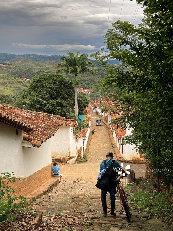 哥伦比亚巴里查拉的街道图片素材