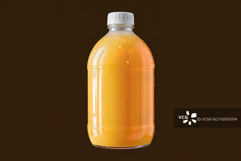 一瓶橙汁的照片图片素材