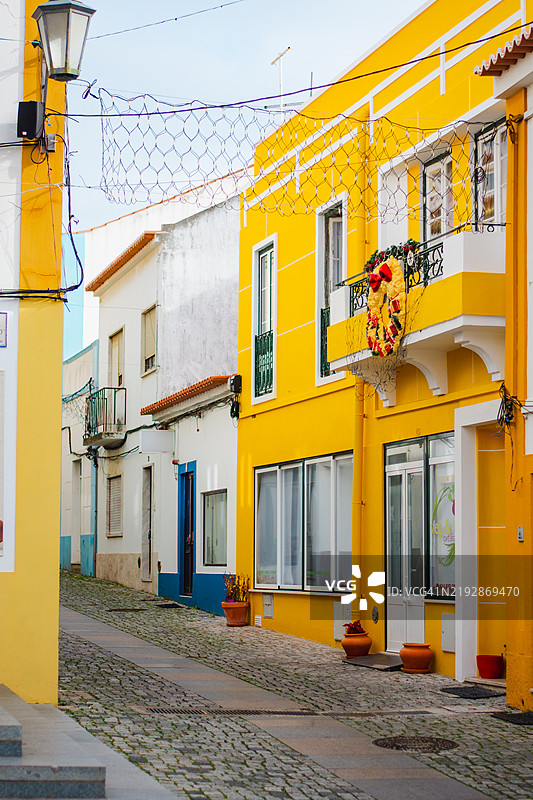 西尼斯老城的街道图片素材