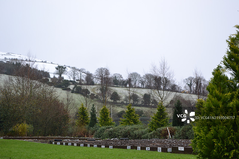 冬季空置的地块图片素材