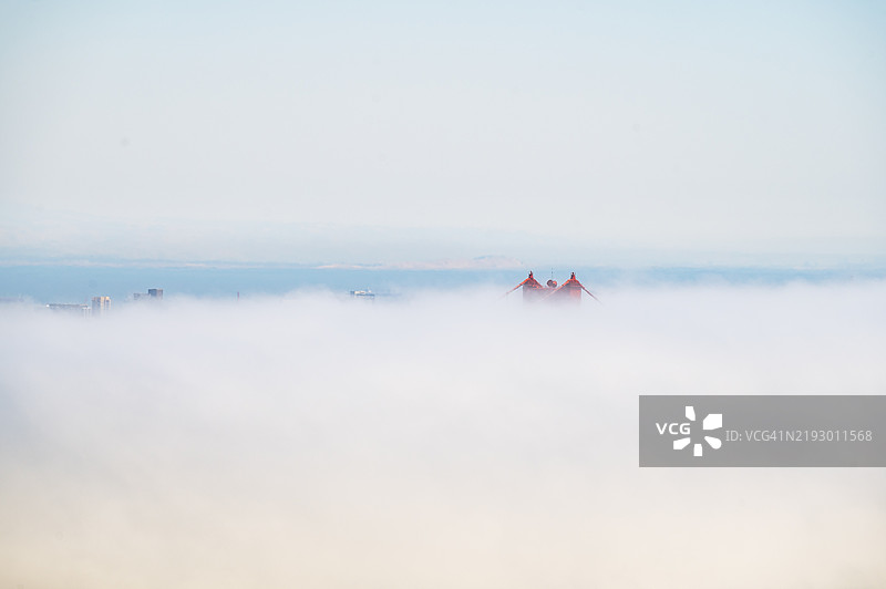 从马林海岬的风景观景点看金门大桥图片素材