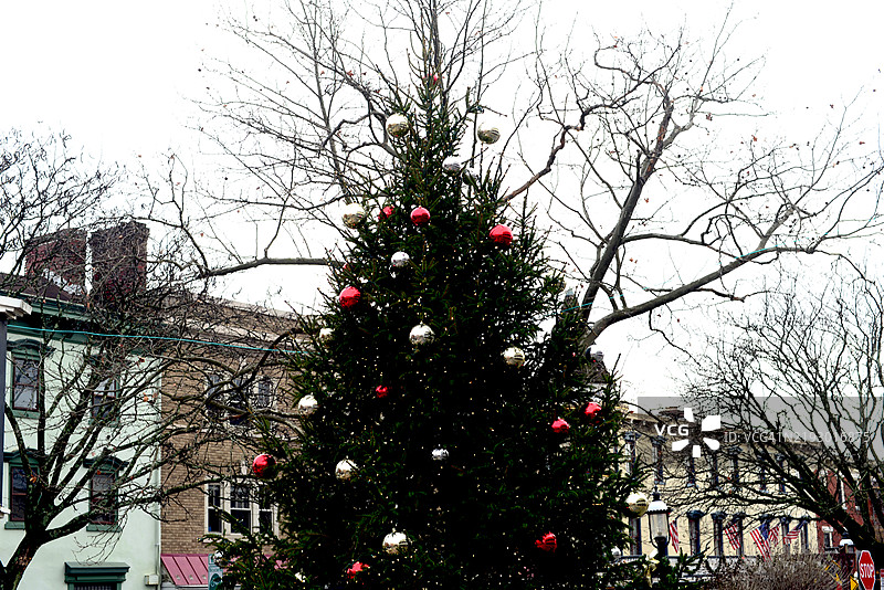 户外圣诞装饰图片素材
