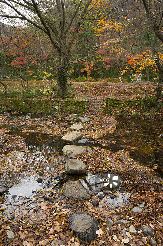 全州郡仙游寺的吊桥图片素材
