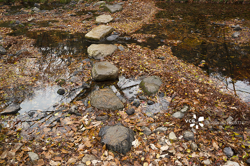 全州郡仙游寺的悬索桥图片素材