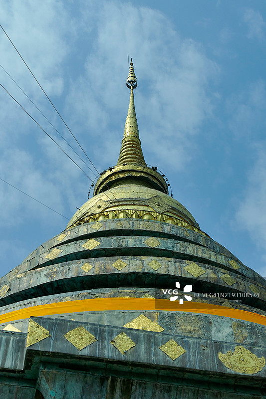 兰邦鲁昂寺的大佛塔图片素材