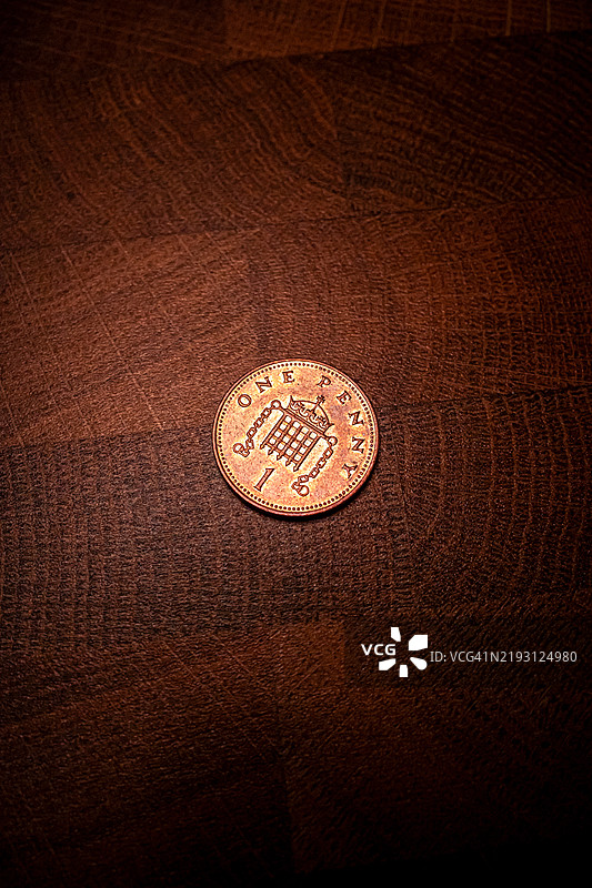 一分钱硬币图片素材