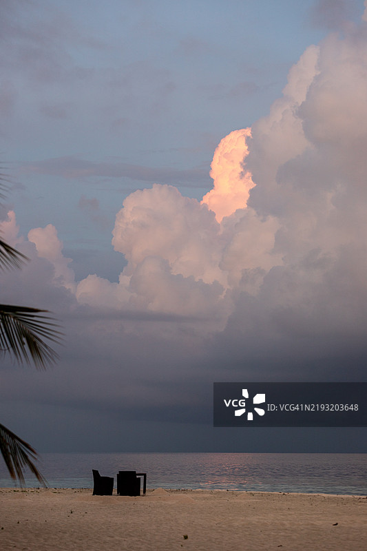 马尔代夫度假海滩图片素材