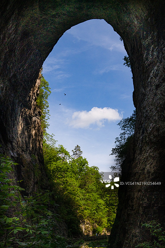 在弗吉尼亚州自然桥的步道上图片素材