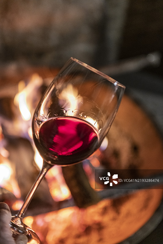 托斯卡纳，红酒杯图片素材