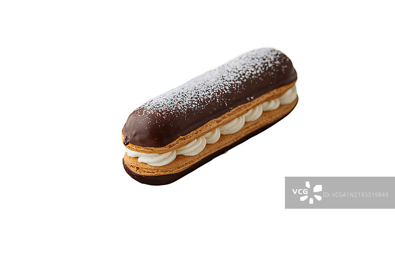 白色背景下的甜甜圈特写图片素材