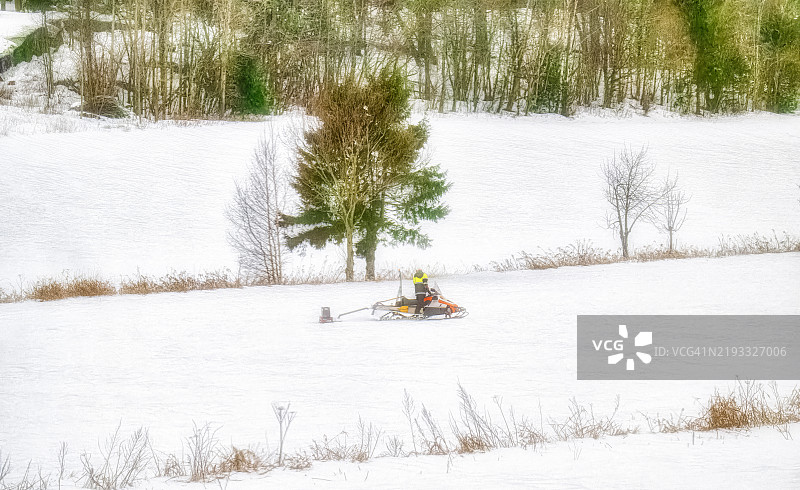 寒冷而完美，适合留下雪道图片素材